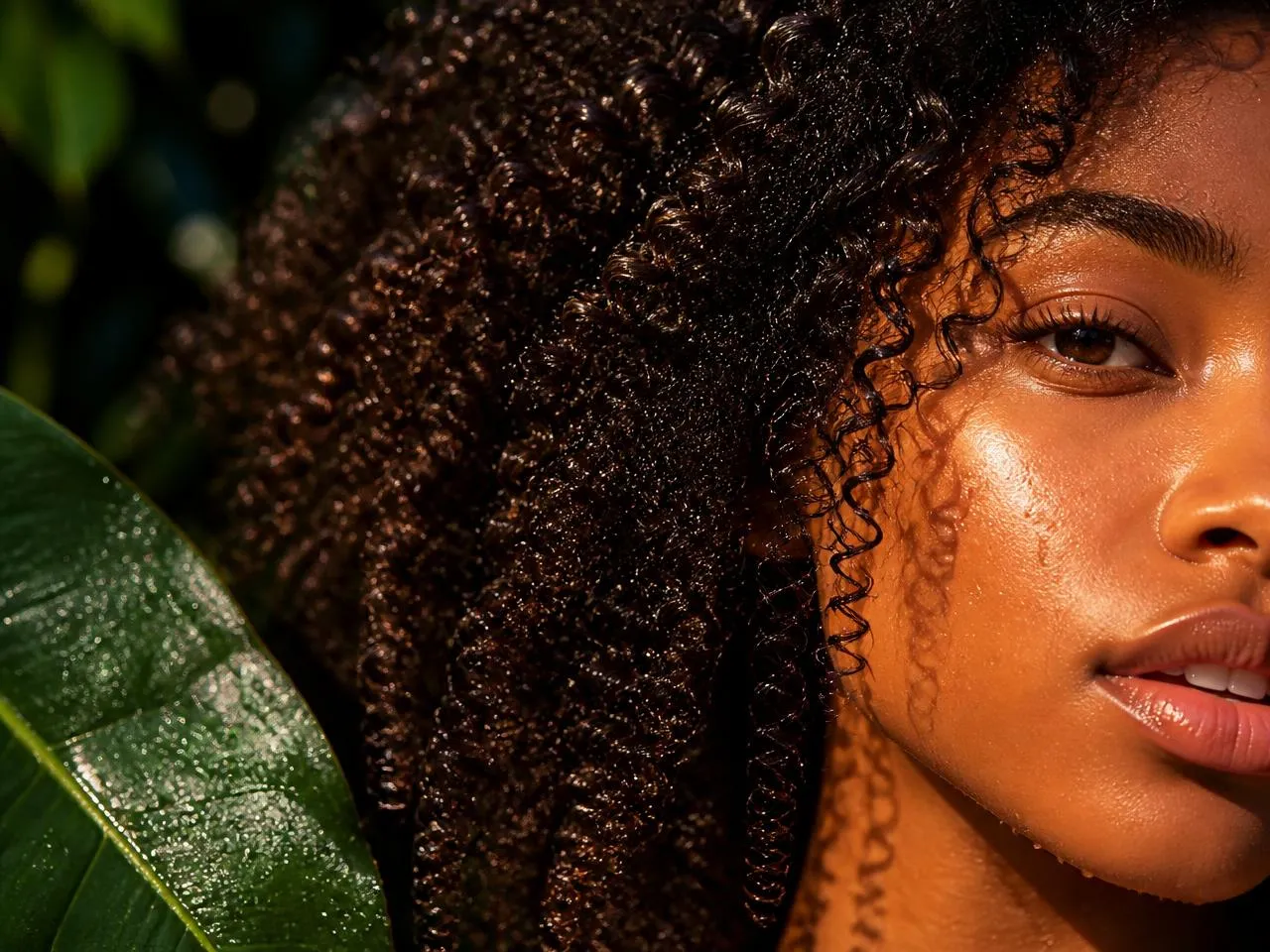 Cheveux texturés hydratés et définis